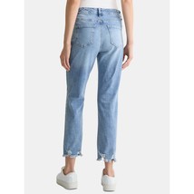 Time and Tru Women&#39;s High Rise Straight Leg Destructed Hem Jeans, Sizes ... - $19.00