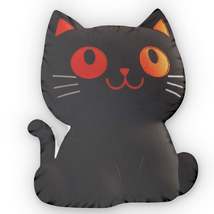 Halloween Black Cat Plush Spooky Shaped Pillow - $44.67+