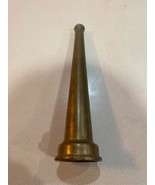 Antique Elkhart?  Brass 9 1/4” Fire Hose Nozzle - Unpolished - $22.44