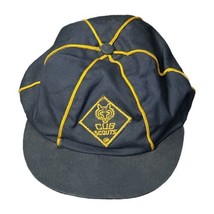 Vintage Cub Scouts Navy Blue Wolf Logo Cap Hat Youth Size 6 7/8 - $7.99