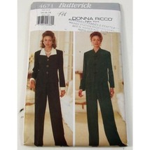 Butterick 4671 Donna Ricco Top Pants Sizes 14 16 18  Uncut 1996 Sewing Pattern - $10.99