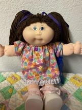 RARE 15th Anniversary Cabbage Patch Kid Girl Brown Hair Blue Eyes HM#1 1998 - £204.41 GBP