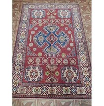 Radiant 4x6 Authentic Hand Knotted Kazak Rug B-77046 - £499.40 GBP