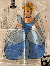 Vintage Walt Disney Fabric Panel Cinderella Ameritex Screen Print Material - £27.05 GBP
