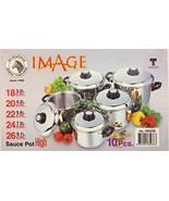 10Pcs/Set Zebra Image, Stainless Steel Sauce Pot with Lid 18 - 26 CM - New! - $230.17 CAD