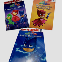 3 PJ Masks Books Ready to Read Level 1 Learning Owlette Gekko Catboy NEW - £6.21 GBP