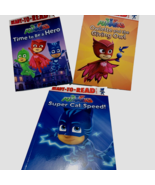 3 PJ Masks Books Ready to Read Level 1 Learning Owlette Gekko Catboy NEW - £6.23 GBP
