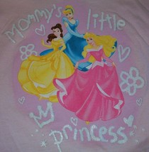 Disney Mommy&#39;s Little Princess Belle Cinderella Beauty Pink TShirt 2T Toddler - £11.81 GBP
