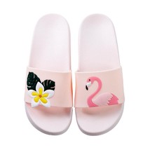Summer Women Slippers Beach Slide Sandals Cute Flamingo Leaves Non-Slip Soft Sol - £19.74 GBP