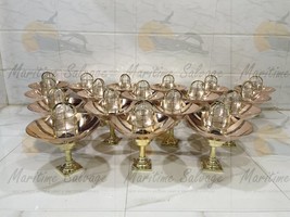 Nautical New Brass Mount Ceiling Bulkhead Light Fixture With Copper Shade 18 Pcs - £1,214.91 GBP