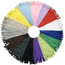 75Pcs 20Cm/8 Inch Invisible Multicolor Nylon Coil Zippers For Sewing And... - $19.99
