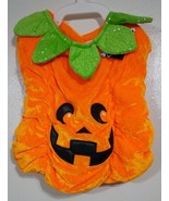 Pet Dog Large Pumpkin Face Halloween Costume Orange Size XL - £12.14 GBP