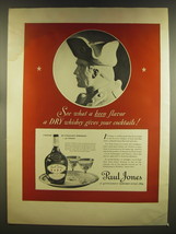 1937 Paul Jones Whiskey Ad - See what a keen flavor a dry whiskey gives - £14.50 GBP