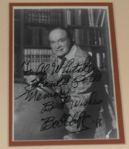 1988 Hand Signed Bob Hope Autographed B/W Photo w/FRAME - £31.64 GBP