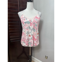 Flora Camisole Cami Top Women&#39;s M Multicolor Floral Sleeveless Stretch L... - $21.29