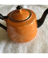 Antique Union T Czech-Slovakian luster ware burnt orange Teapot - €42,12 EUR
