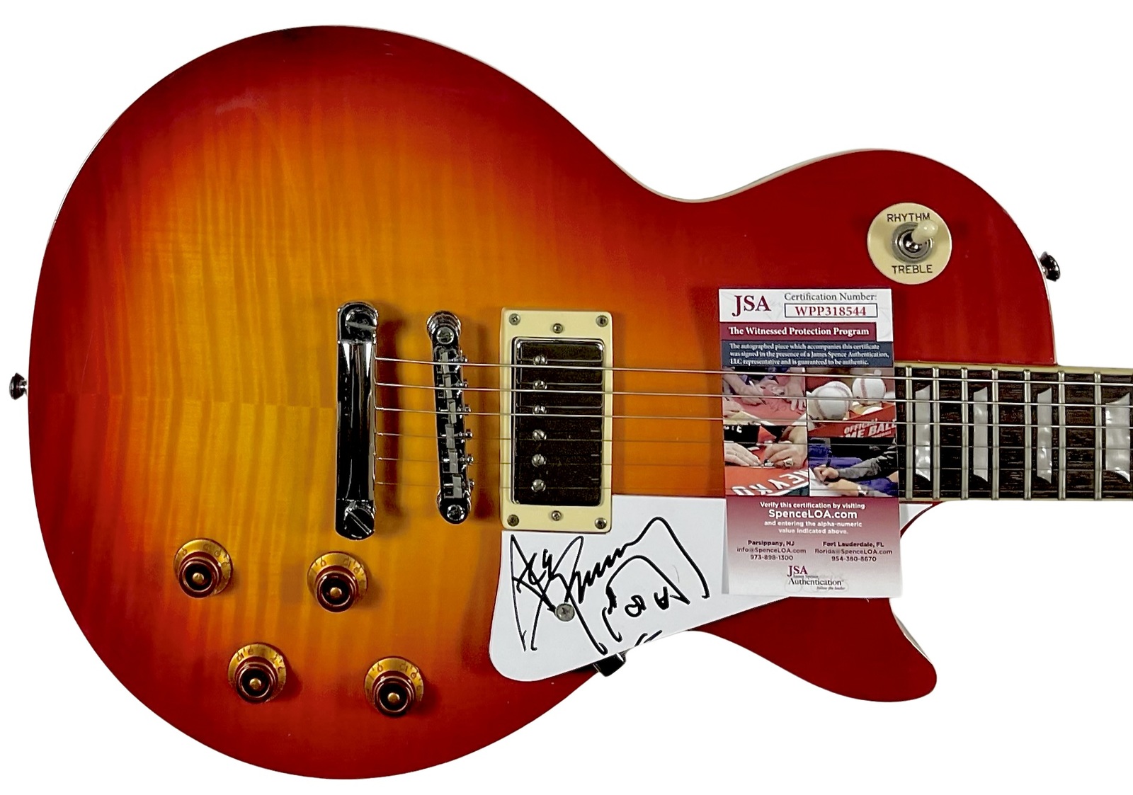 Primary image for ACE FREHLEY SIGNED Autographed EPIPHONE Electric GUITAR JSA CERTIFIED AUTHENTIC