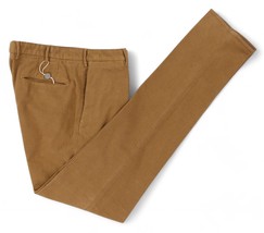 NWT INCOTEX Slowear Moleskin Pants Mens 54 - 37 X 37 Tan Brushed Cotton Slim Fit - £102.87 GBP