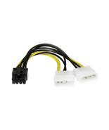 STARTECH.COM LP4PCIEX8ADP 6IN LP4 TO PCIE 8PIN M/M AUXILIARY POWER ADAPTER - £58.48 GBP