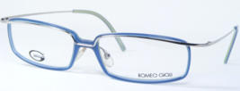 Romeo Gigli Genium RG33603 Silver /BLUE Green Eyeglasses RG336 52-14-140mm Italy - £62.43 GBP