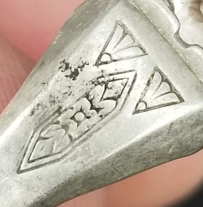 size 11 mens ring 1930s Art Deco sterling silver 925 ring Uncas ESTATE SALE Item image 11