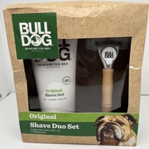 BullDog Skincare For Men Original Shave Duo Set Bamboo Razor + Shave Gel 5.9 oz. - £14.23 GBP