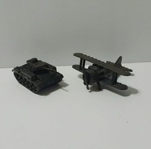 Vintage Metal Pencil Sharpener Lot Of 2 Die Cast Miniature Bi-Plane And ... - £9.48 GBP