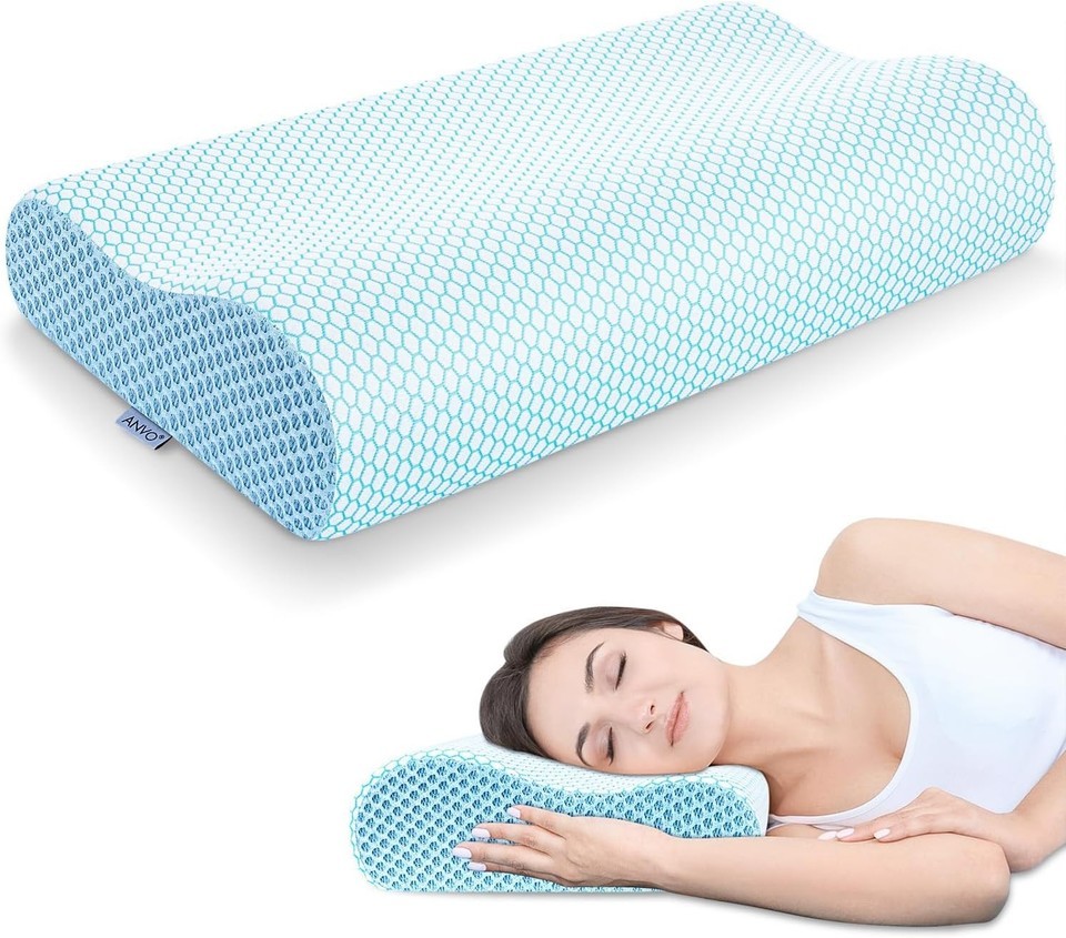 Comfortable Firm Memory Foam Neck Pillow - Machine Washable & Cooling Fabric Item image 3