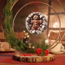 3D Funny Gingerbread Man Christmas Ornament, Christmas Gift, Holiday Tree Decor - £8.81 GBP
