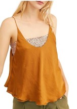 FREE PEOPLE Intimately Womens Cami Top Turn It On Sleeveless Amber Brown Size XS - £29.23 GBP