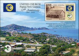 Papua New Guinea. 2018. 50 years of United Church (MNH **) Souvenir Sheet - £7.20 GBP