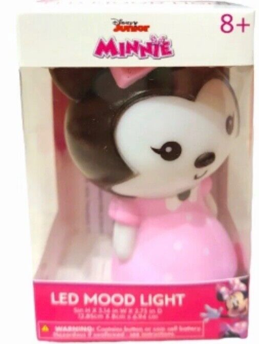 Idea Nuova Kid&#39;s LED Mood Light, 5&quot;, Minnie Mouse, Battery Operated/Incl... - $12.95