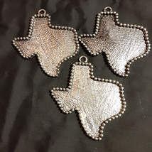 3 State Of Texas Steel/Metal Pendant Blanks Lone Star State For Crafting... - $11.88