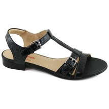 Marc Joseph NY Women Slingback Sandals Terrace ST Size US 7 Black Croco Print - £45.96 GBP