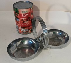 Chase Chrome Art Deco Double Candy Nut Dish Handle MCM Retro Whale Fish - $30.95