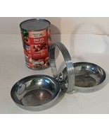 Chase Chrome Art Deco Double Candy Nut Dish Handle MCM Retro Whale Fish - $565.29 MXN
