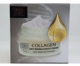 Dead Sea Collagen Anti Wrinkle Night Cream With Dead Sea Minerals.Made In Israel - £8.21 GBP