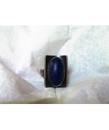 Vintage Signed Danish FROM Sterling Silver Ring with Lapis Lazuli Size 6 - £179.90 GBP