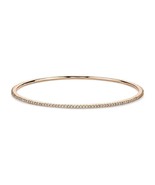 1.00Ct Stackable Pave Diamond 7.00&quot; Women Bangle 14K Rose Gold Finish  - $166.54 CAD