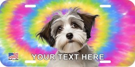 HAVANESE PARTI BRN WT FACE CAN PERSONALIZE NOVELTY METAL LICENSE PLATE K - $6.00
