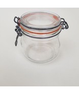 ARC France 1/2 L Clear Glass Storage Jar Canister with Wire Bale Closure... - £11.64 GBP