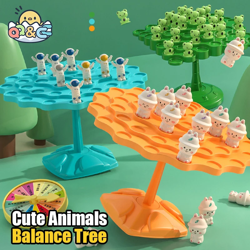 Fun Frog Balance Tree Children Montessori Math Toys Balancing Board Game - £8.58 GBP+