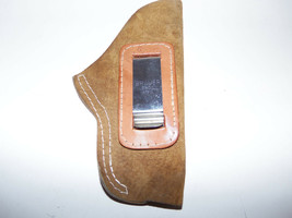 Brauer Bros Mfg IWB RH Leather Suede Holster w Metal Clip 40R-33 Sub Com... - $28.66