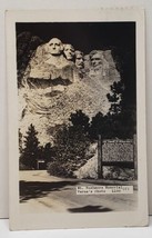 Mt Rushmore Memorial Verne&#39;s Photo RPPC 1942 Idaho to Canada Postcard C8 - £7.13 GBP