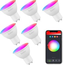 Avatar Controls 6 Pack Gu10 Wifi Smart Bulbs, Alexa Par16 Led Recessed, Bedroom - $56.94