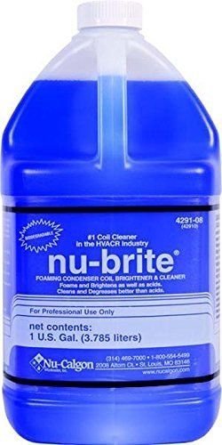 Primary image for Nu-Calgon 4291-08 Nu-Brite Condenser Coil Cleaner, 1 Gal x 4, Case of 4