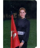 1980&#39;s Cheerleader Very Cute with Flag - Original Snapshot   - $5.46 CAD