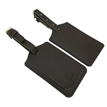 AVIMA BEST Premium Handcrafted Leather Luggage Bag Tag 2 Pieces Set - Dark Brown - £9.50 GBP