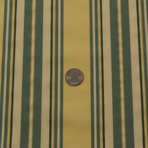 Ivy League Meadow Striped Green Pale Yellow Drapery Multiuse Fabric By Yard 56&quot;W - £6.93 GBP