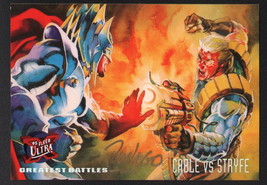 Ray Lago SIGNED X-Men Art Trading Card ~ Cable Vs Stryfe 1995 Fleer Ultra - $16.82